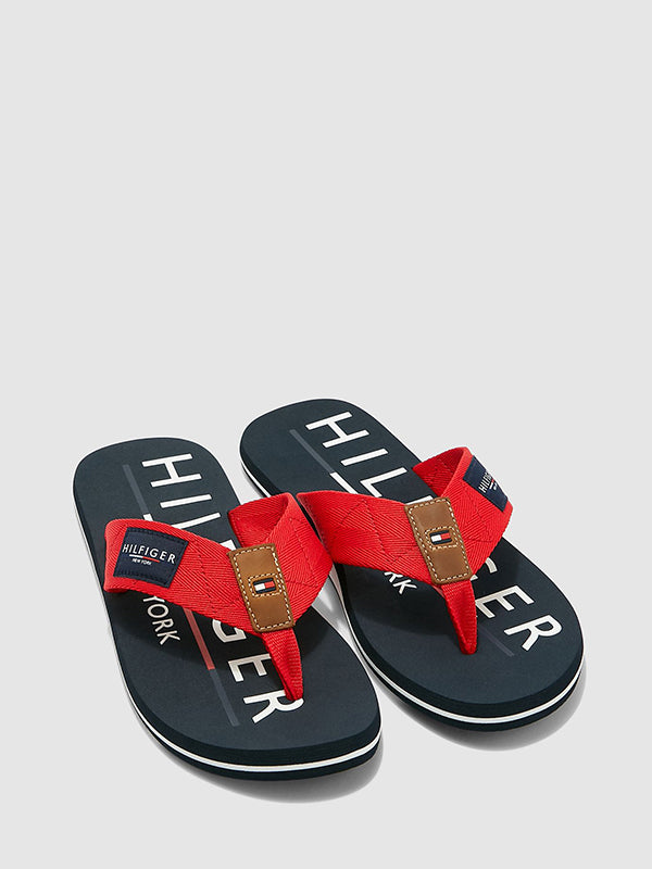 Hilfiger Badge Beach Sandal TANGO RED / 42