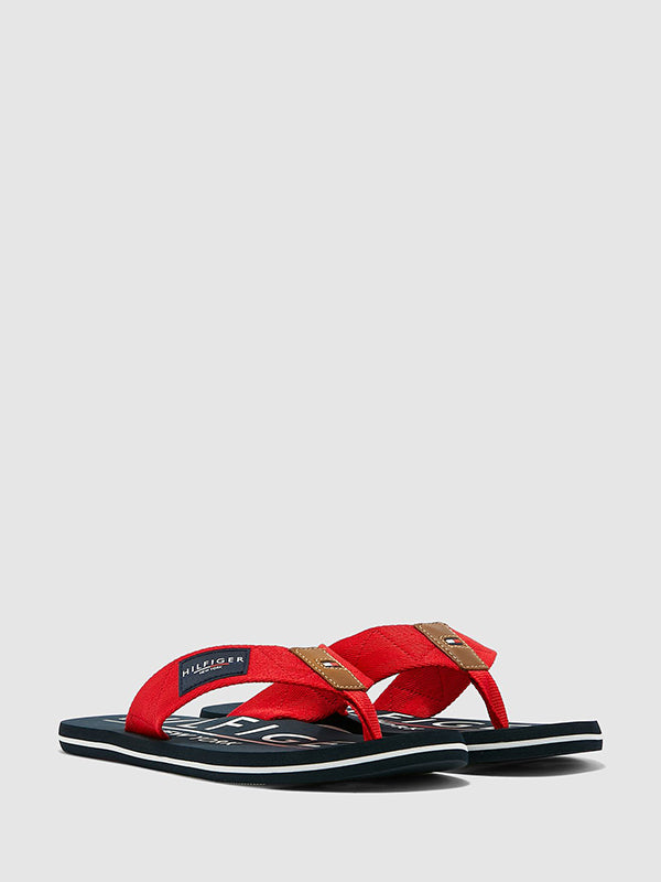 Hilfiger Badge Beach Sandal TANGO RED / 42