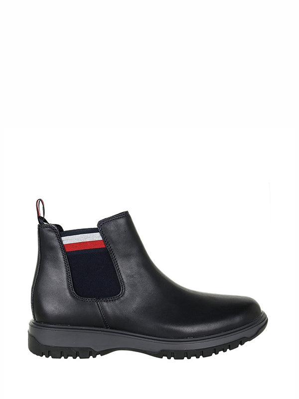 Cleated Outsole Chelsea Boot BLACK / 42