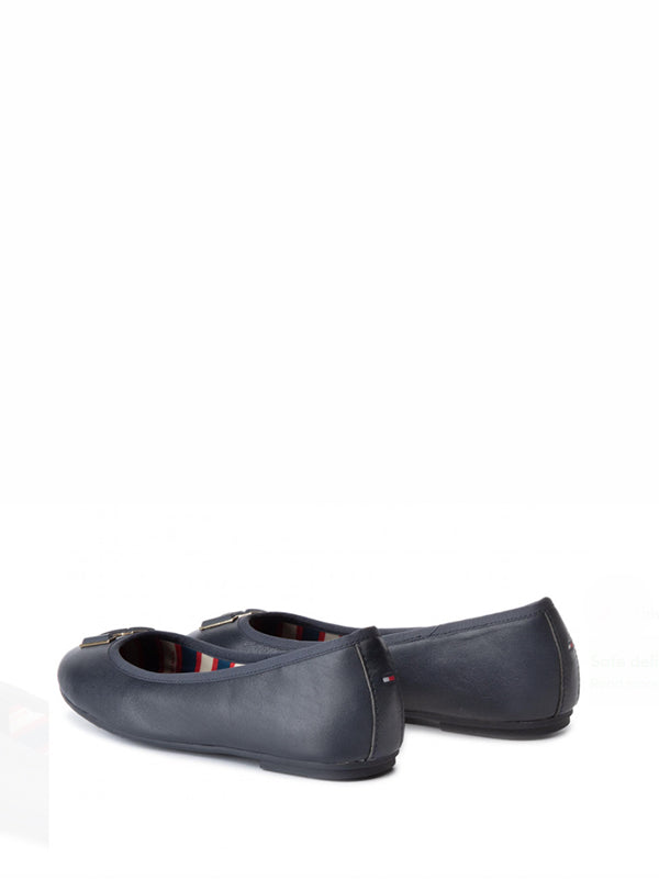 Essential Leather Ballerina MIDNIGHT / 41