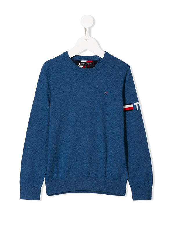 Essential Cttn/Cashmere Sweater Dutch Blue Htr. / 10