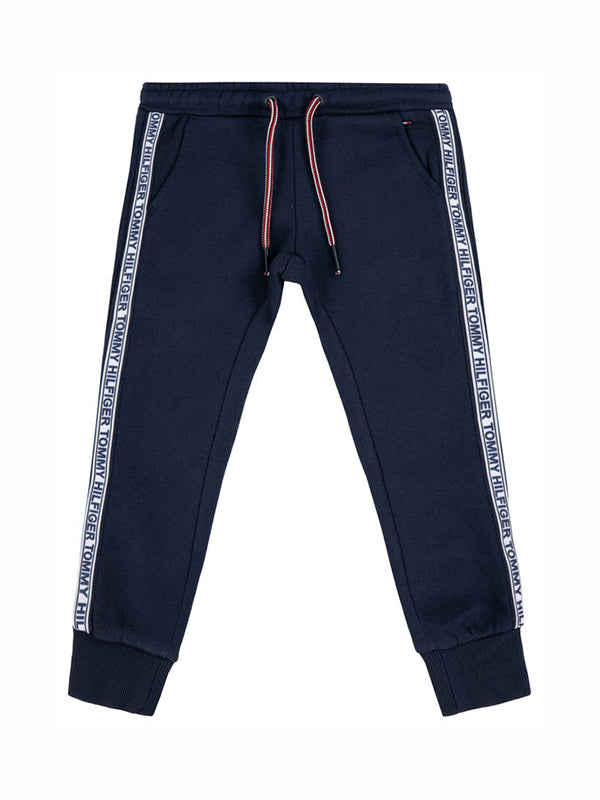 Essential Tommy Tape Sweatpants Black Iris / 10