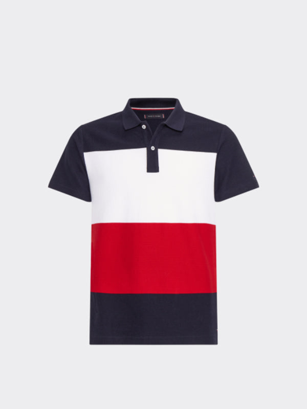 Global Colorblock Slim Polo SKY CAPTAIN / MULTI / L