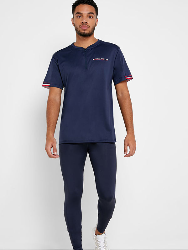 1/4 Zip Mesh Tee Sport Navy / XL