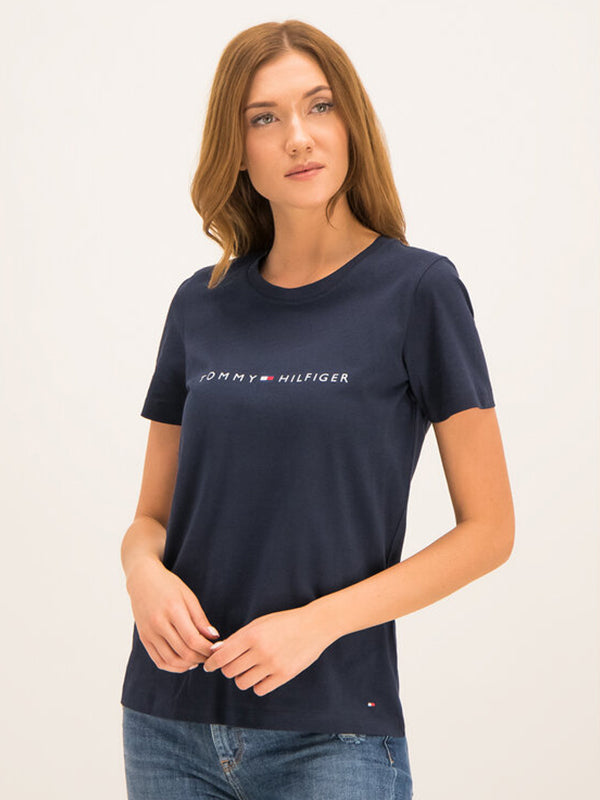 Th Ess Hilfiger Crew Neck Tee Ss MIDNIGHT / L