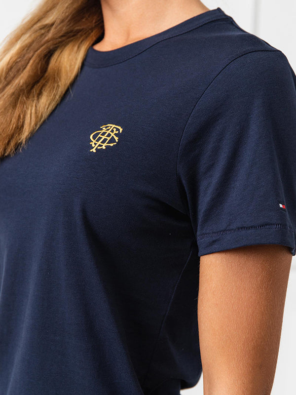 Th Essential Embroidery Tee Ss Sky Captain / L