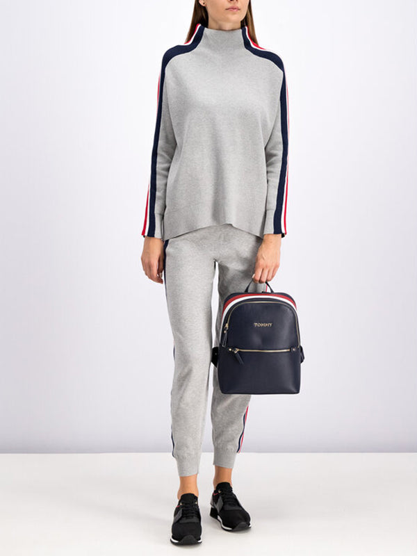 Maisy Mock-Nk Swtr LIGHT GREY HEATHER / L