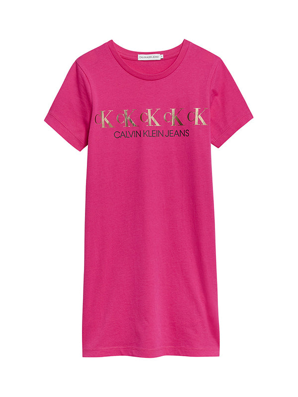 Ck Repeat Foil T-Shi Hot Magenta / 10