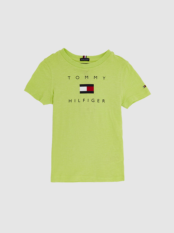 Hilfiger Logo Tee S/ Sour Lime / 10