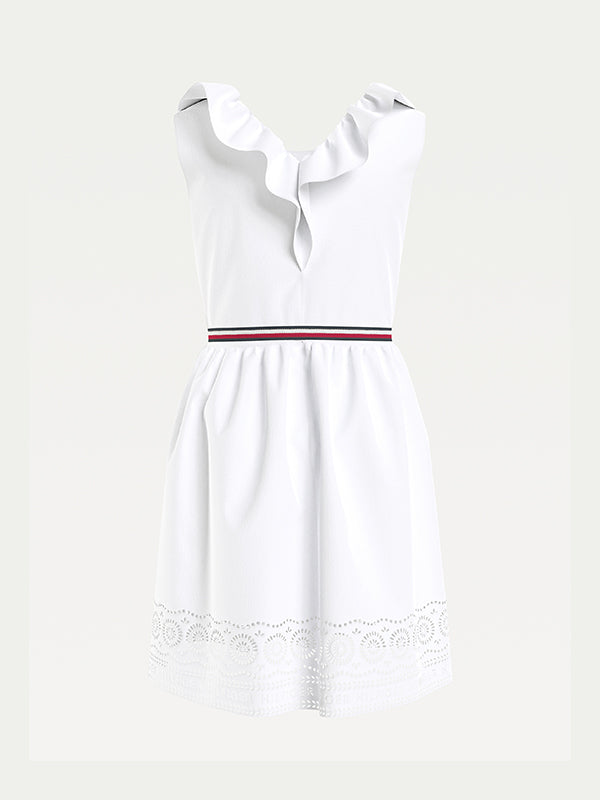 Shiffley Hem Dress S White / 10