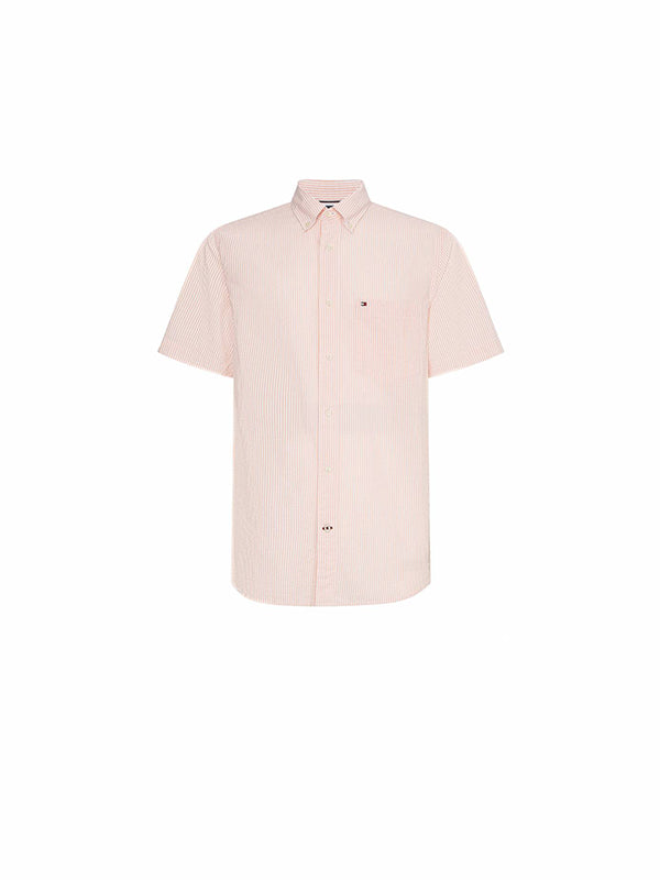 Classic Seersucker S Summer Sunset / White / L