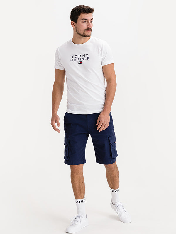 Stacked Tommy Flag T White / L