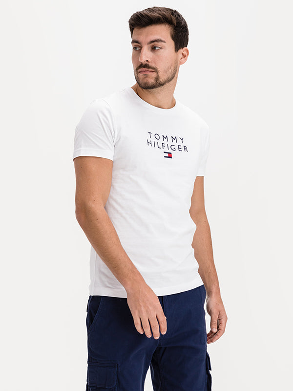 Stacked Tommy Flag T White / L