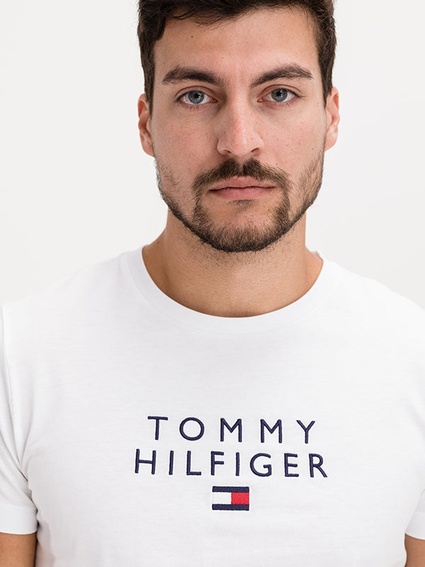 Stacked Tommy Flag T White / L