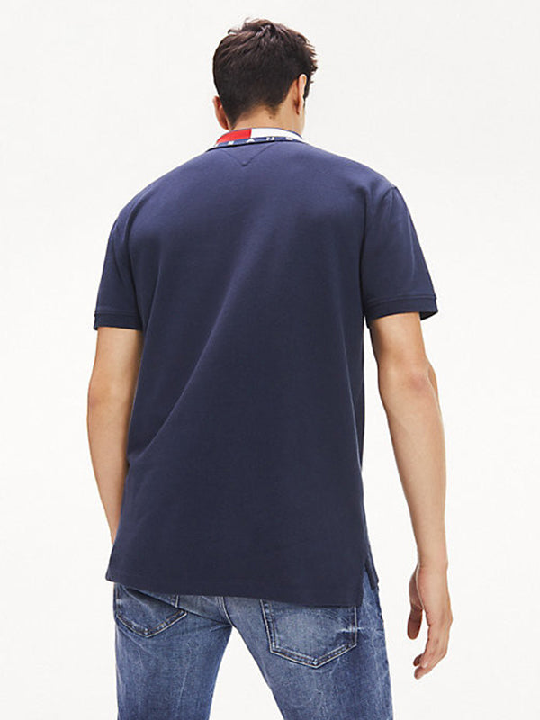 Tjm Flag Neck Polo Twilight Navy / L