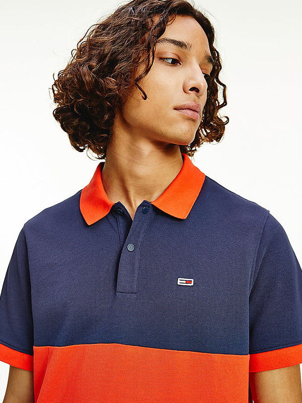 Tjm S/S Polo Colorbl Twilight Navy / Horizon / L