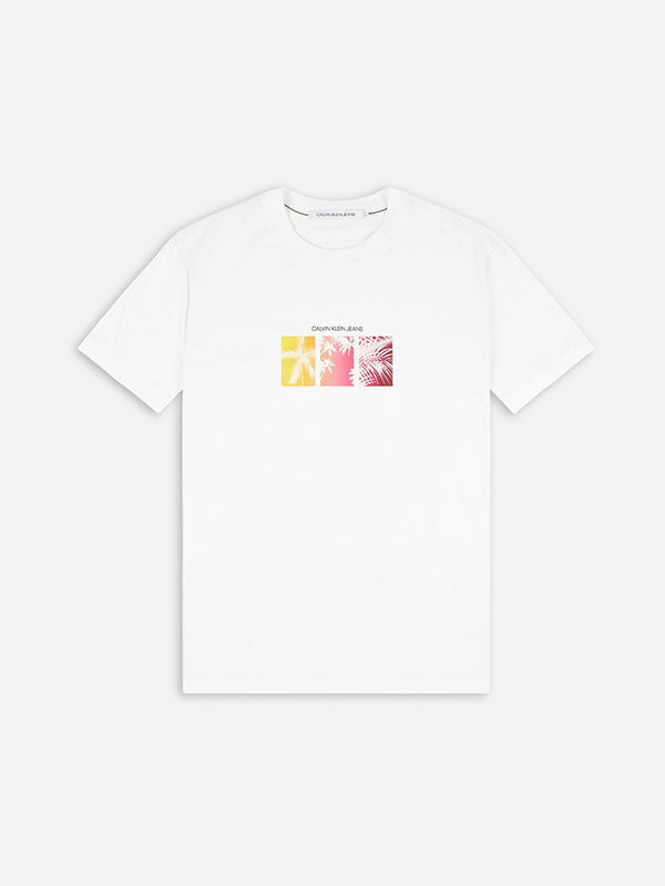 Multi Palm Print Tee Bright White / L