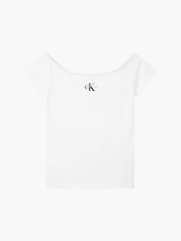 Monogram Slim Bardot Bright White / L