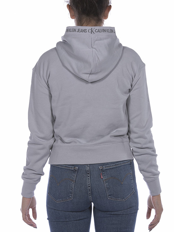 Logo Trim Hoodie Marble Grey / L