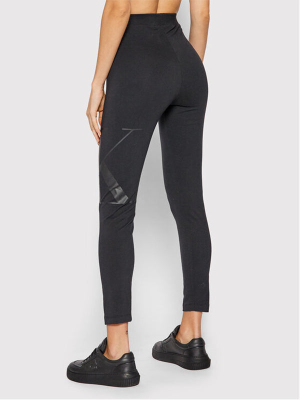 Peached Ck Legging Ck Black/Gray Pinstripe / L