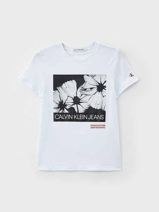 Floral Graphic T-Shi Bright White / 10