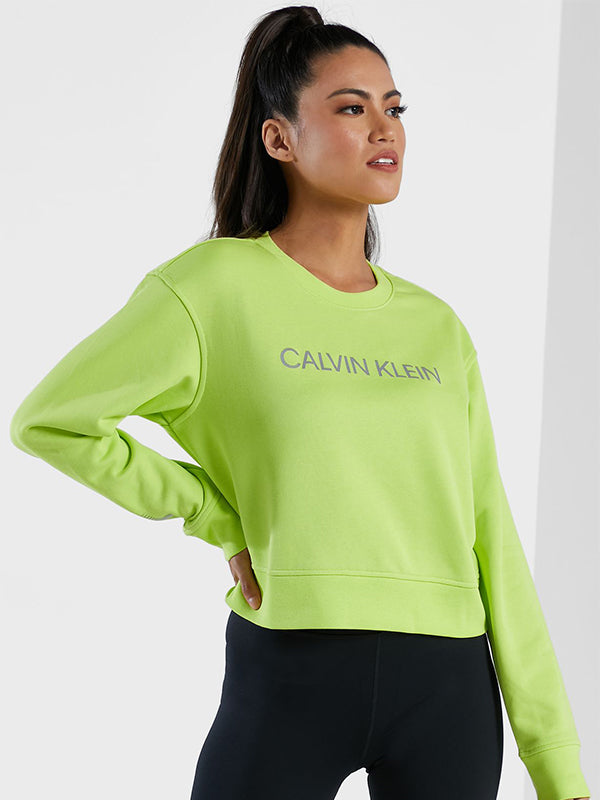 Pw - Pullover Acid Lime/Silver Reflective / L