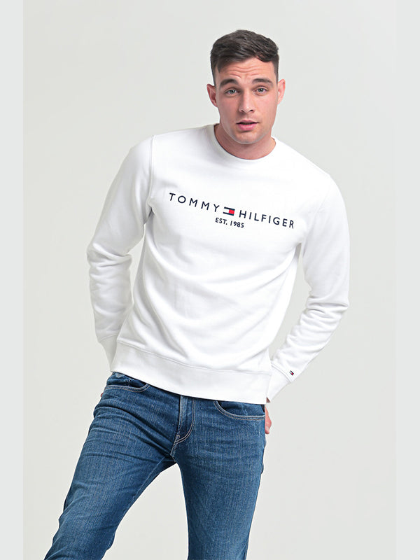 Tommy Logo Sweatshirt White / L