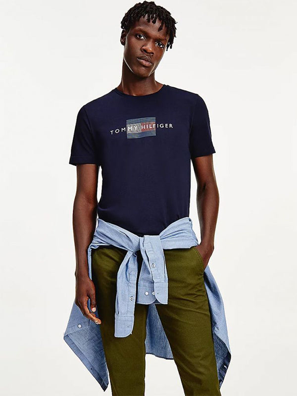 Lines Hilfiger Tee Desert Sky / L