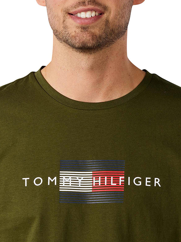 Lines Hilfiger Tee Olivewood / L