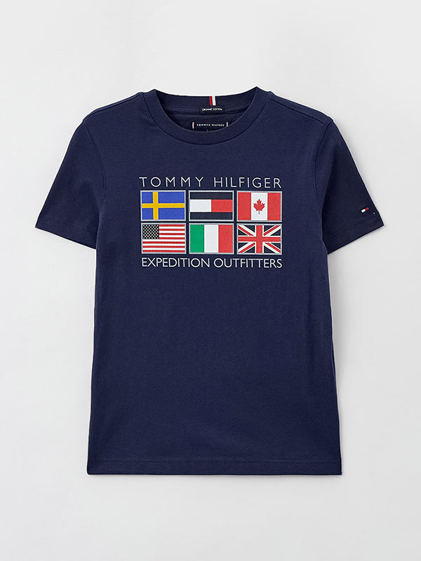 Reflective Flags Tee Twilight Navy / 10