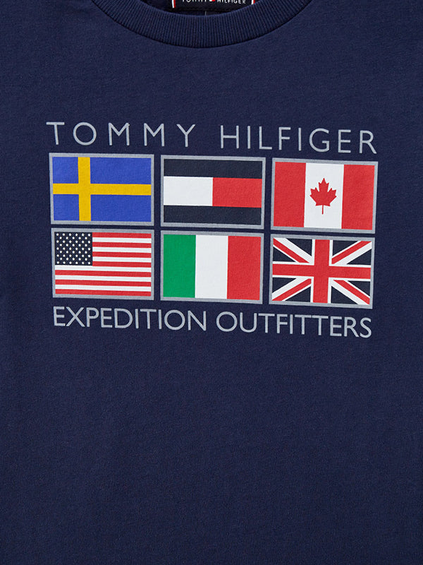 Reflective Flags Tee Twilight Navy / 10