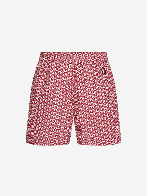 Medium Drawstring-Pr Th Mono Geo Red / S