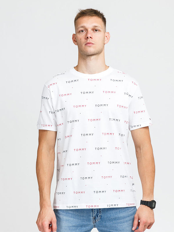 Cn Ss Tee Print White / XL