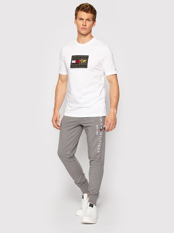 Icon Earth Badge Tee White / L