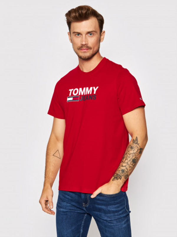 Tjm Corp Logo Tee Deep Crimson / L