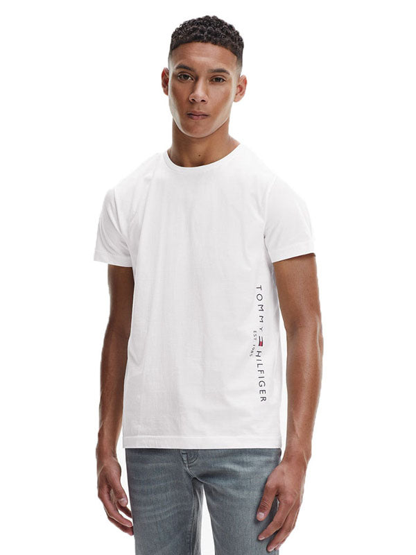 Tommy Flag Side Tee White / L