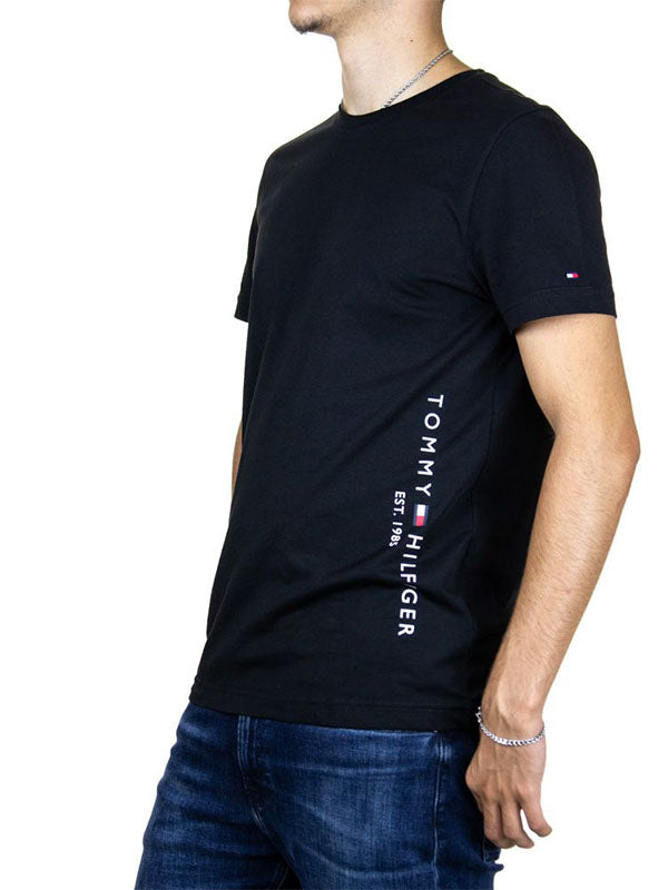 Tommy Flag Side Tee Black / L