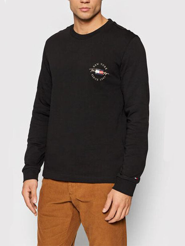 Tommy Flag Side Tee Olivewood / L