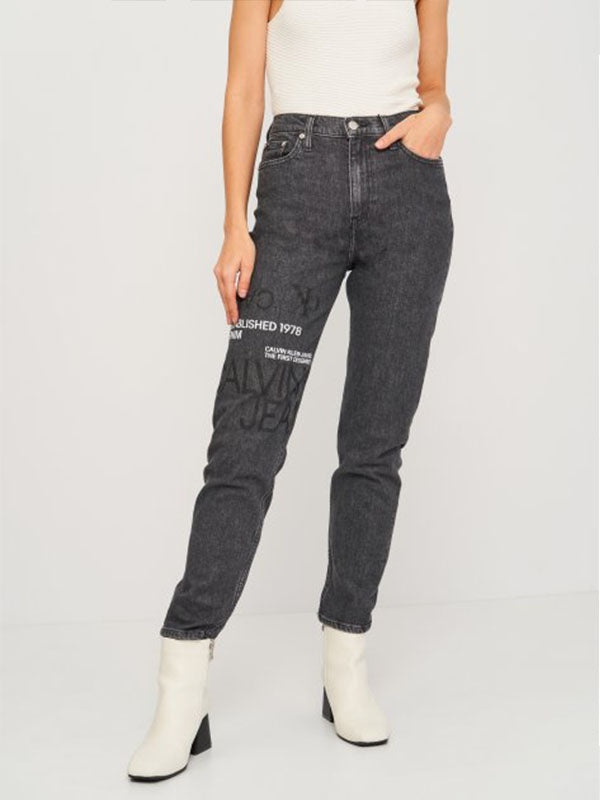 Mom Jean Denim Black / NI34