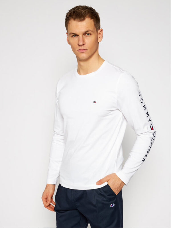 Tommy Logo Long Slee White / L