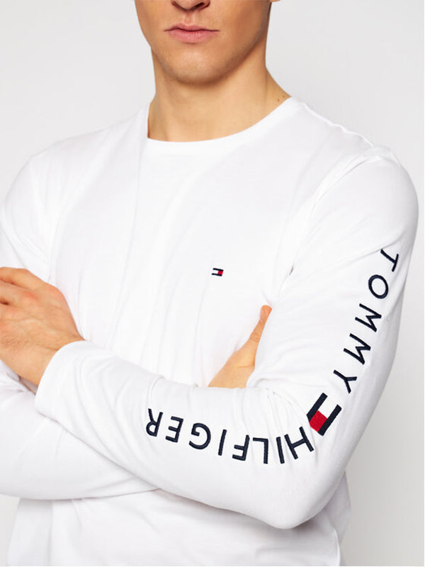 Tommy Logo Long Slee White / L