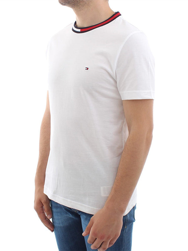 Th Cool Flag Collar Tee White / L