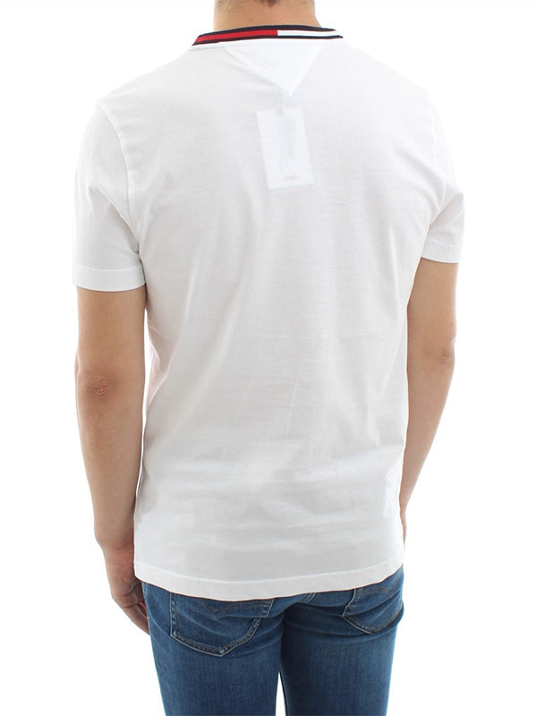 Th Cool Flag Collar Tee White / L