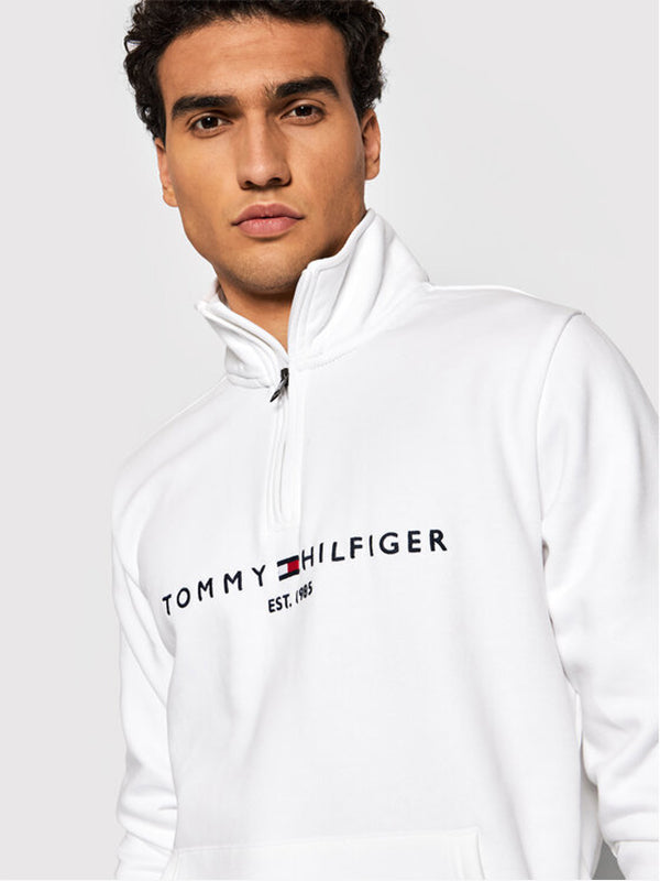 Tommy Logo Mockneck White / L