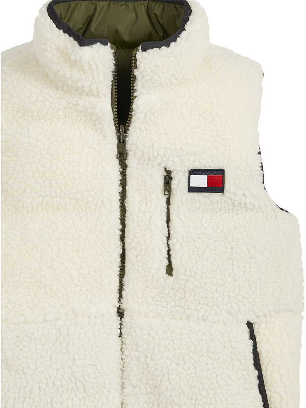 Reversible Sherpa Ve Dark Olive / Sherpa / 10