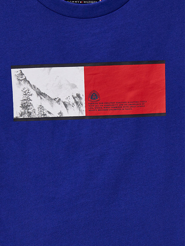 Mountain Flag Tee S/ Court Purple / 10