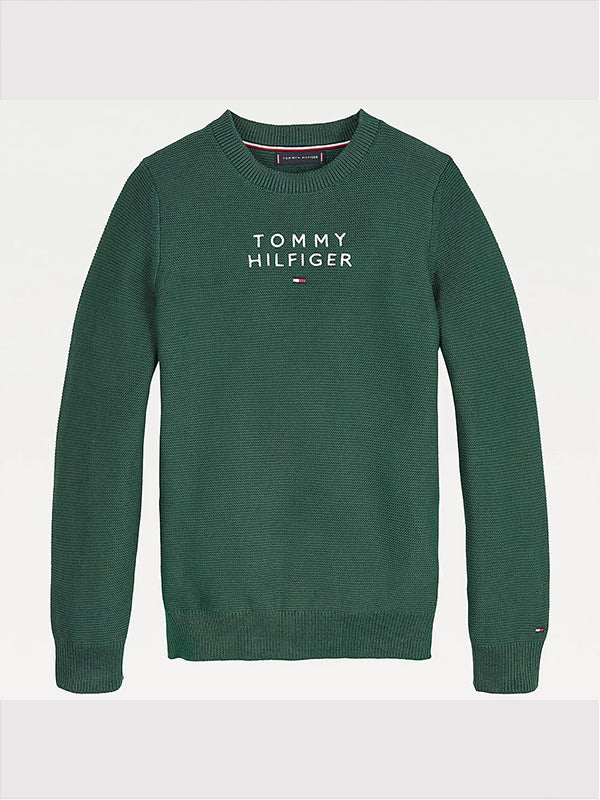 Th Logo Sweater Ornamental Green / 10