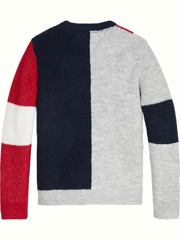 Colorblock Sweater Light Grey Heather/Colorblock / 10