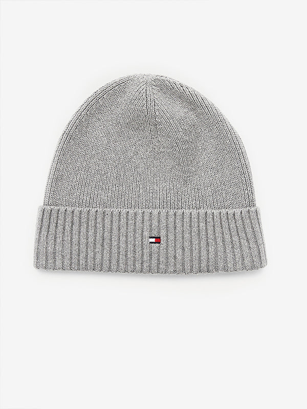 Pima Cotton Beanie & Mid Grey Heather / OS