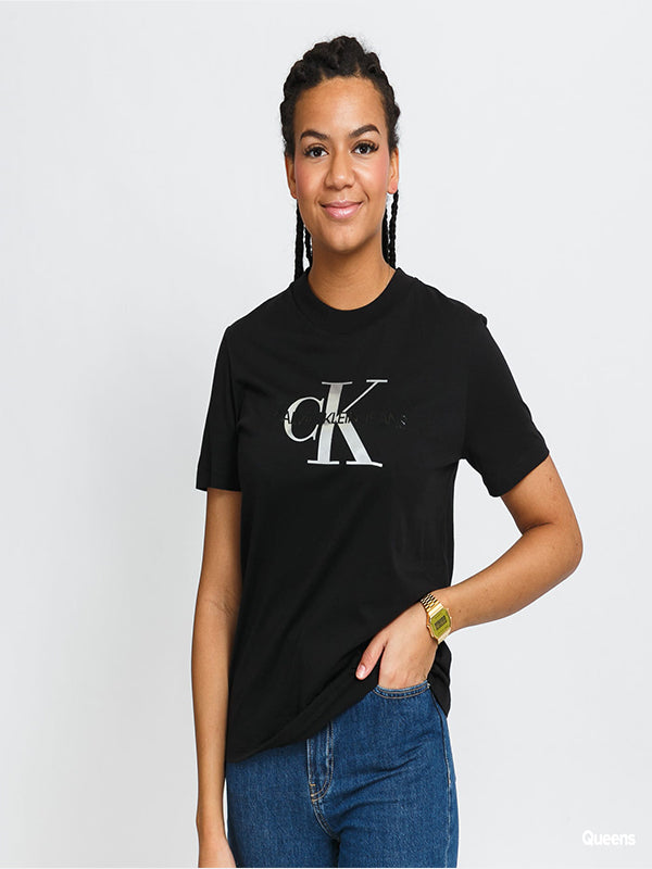 Glossy Monogram Tee Ck Black / L